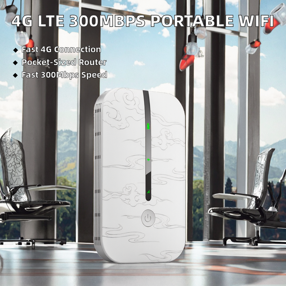 Unlocked Mifi Router Mobile MiFi Router Unlocked Portable Pocket WiFi Modem 300Mbps with SIM ...
