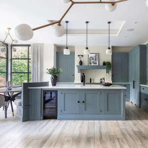 Conception Sur Mesure Aménagement Complet de Maison en Bois Meubles Modulaires en Bois Massif Armoire de Cuisine Moderne avec Îlot Central - Product Image 3