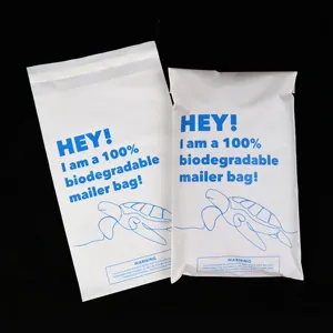 Enveloppes en poly recyclées avec logo imprimé personnalisé Sacoche d'expédition Courrier en plastique Sac postal postal portable écologique