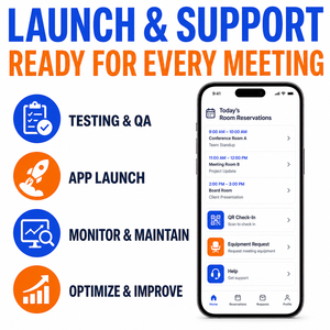 Sviluppo App Internet Personalizzata per <span class=keywords><strong>Prenotazione</strong></span> Sale Riunioni per iOS/Android con Tecnologia React Native e Flutter, Calendario Disponibilità Sale - Product Image 6