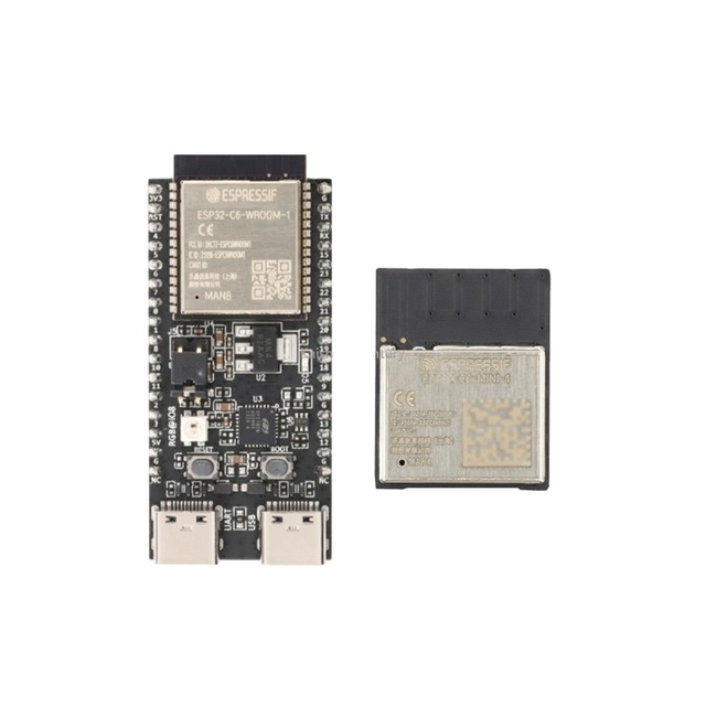 ESP32-C6-DevKitM-1 ESP32-C6-MINI-1 WiFi Wireless Development Board ESP32-C6 2.4GHz Wi-Fi 6 BLE5 Zigbee 3.0 Thread Module