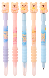 Pena Fountain Beruang YIREN Kawaii yang Dapat Dihapus untuk Anak-Anak, Pena Tulis Kartun Lucu dengan Pegangan Lembut - Product Image 6