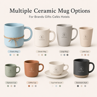 Mug à café en céramique avec logo personnalisé, 14/15 oz, anti-fuite, sans danger pour les aliments, avec boîte cadeau pour cadeaux de bureau, emballage personnalisé