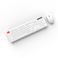 Stokta Mevcut Kablosuz Klavye ve Mouse Seti Renkli Kutuda 2.4G Kablosuz Mouse Klavye Mouse Combo Seti Ayni Gün Teslimat Beyaz