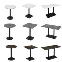 Tables en dalles de pierre polyvalentes pour les salons de thé à la mode, les cafés, les restaurants occidentaux et les restaurants de hot pot ; Tables sur mesure