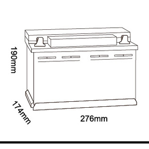 Vida útil más larga 56638Mf Din vehículos europeos/<span class=keywords><strong>coche</strong></span> 600 Cca <span class=keywords><strong>55</strong></span> <span class=keywords><strong>Ah</strong></span> batería de <span class=keywords><strong>coche</strong></span> de Camping para generadores - Product Image 2