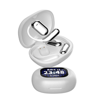 Écouteurs sans fil YYK Q16 PRO ANC avec écran tactile LCD, crochets d'oreille, son stéréo HiFi, écouteurs étanches pour le sport et la course à pied