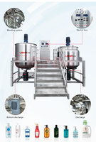 Meilleur prix mélangeur industriel graisse faisant la machine 100-1000l savon liquide faisant la machine caisse en bois mélangeur cosmétique réservoir de mélange