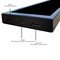 Écran LCD portable Vsdisplay Mini H/D USB-C 7,84 pouces 400x1280 étiré pour la surveillance des données du PC / Moniteur externe