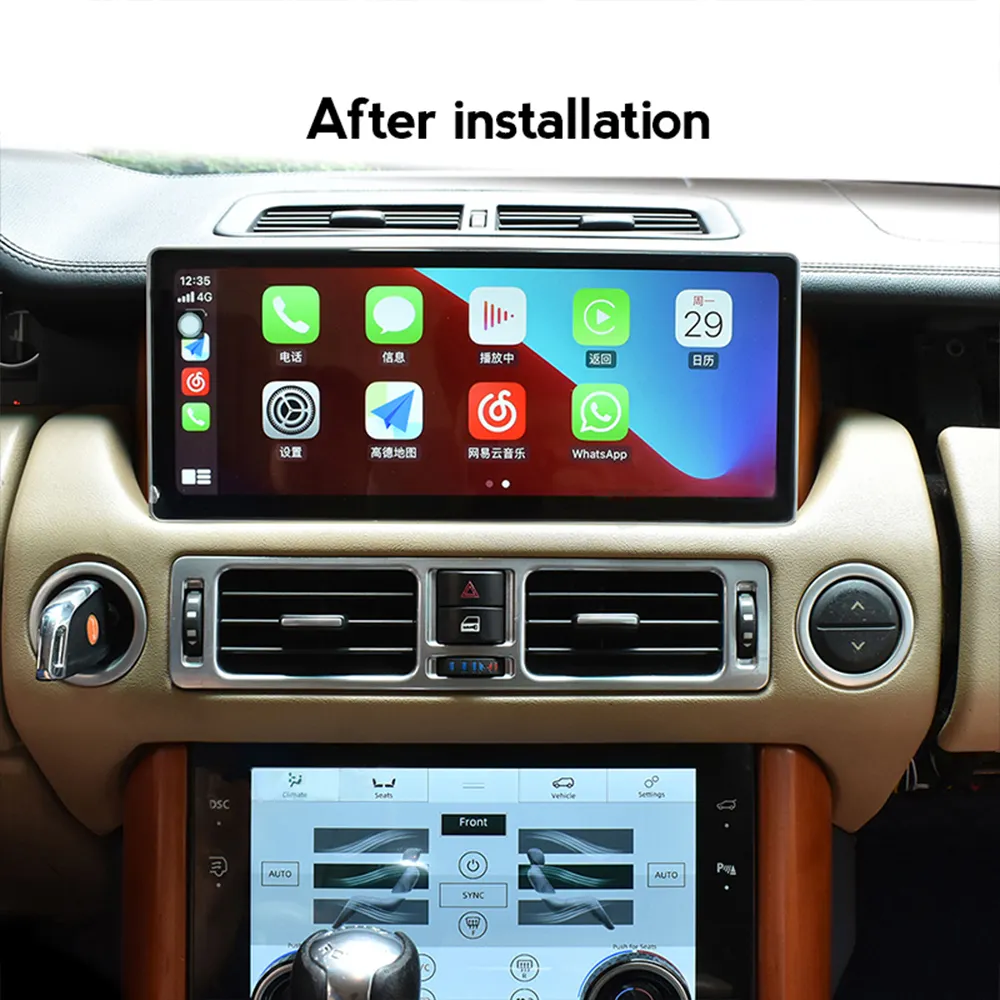 Android 12 için Land Rover Range L322 V8 2002-2012 6 + 128G araç Dvd oynatıcı radyo multimedya oynatıcı GPS navigasyon Carplay oto WIFI 4G MP3