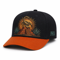 Casquette de baseball personnalisée style Old English, 5 panneaux, visière incurvée, style Dad Hat, streetwear urbain West Coast, vente en gros, faible MOQ