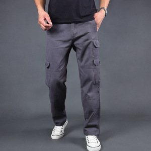 Nuovi pantaloni da uomo Oversize <span class=keywords><strong>Cargo</strong></span> da esterno in cotone da uomo <span class=keywords><strong>6</strong></span> Multi tasche <span class=keywords><strong>Cargo</strong></span> pantalone largo personalizzato - Product Image 1