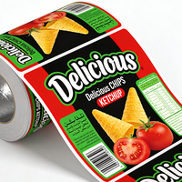 Emballage alimentaire imprimé personnalisé, film pour rouleaux de crème glacée, tube de noix, film plastique laminé plat pour lait, rouleau de film Bopp
