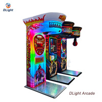 Machine de boxe d'arcade de l'usine de Guangzhou à vendre, jeu de test de force de frappe à monnayeur, équipement commercial