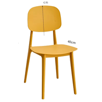Chaise de salle à manger robuste en plastique de style nordique, moderne et minimaliste, pour la maison, l'hôtel, l'école, le parc, assise confortable pour l'extérieur, revêtement en polyester