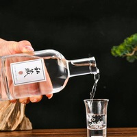 Bouteille vide transparente Olso de 50ml, 100ml, 200ml, 375ml, 500ml, 750ml pour spiritueux (vodka, gin, rhum, tequila, whisky) et vin, avec bouchon