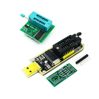 Modul Programmer USB EEPROM Flash BIOS seri 24 25 asli + SOIC8 SOP8 klip uji untuk EEPROM 93CXX / 25CXX / 24CXX