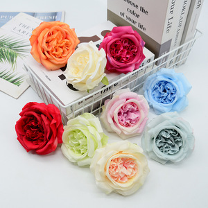 Flores de Rosa Artificiales de Seda Dongchen Crafts, 10 cm de Diámetro, Decoración para Bodas y Hogar, Arreglos Florales, Accesorios de Fotografía - Product Image 1