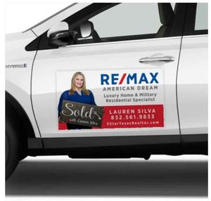 Aimant de voiture personnalisé pour agent immobilier en forme de maison – Aimant publicitaire personnalisé pour agent immobilier - Product Image 1