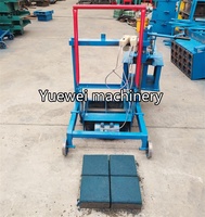 Machine à fabriquer des blocs de béton emboîtables YUEWEI, pompe à moteur, roulement - pression hydraulique, semi-automatique, tailles personnalisables, 220V/380V