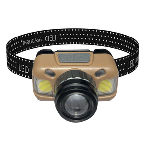 Lampe frontale LED COB à lumière blanche avec capteur de mouvement, rechargeable par USB, pour la pêche en plein air et le cyclisme - Product Image 1