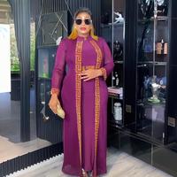 Robe marocaine innovante Robe longue turque gratuite un ensemble de deux pièces Robes traditionnelles africaines