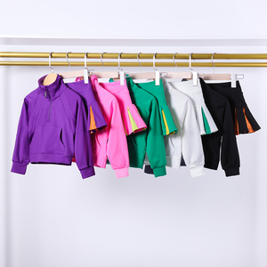 Conjunto Deportivo para Niñas con Certificación CPC y CPSIA, Chaqueta de Yoga con Media Cremallera y Falda Deportiva para Tenis, Venta al Por Mayor - Product Image 2