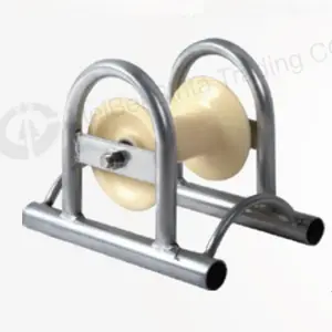 Heavy Duty Nylon Wheel Cable Roller Aluminum Pulling Cable Guide Roller For Electrical Power Industry