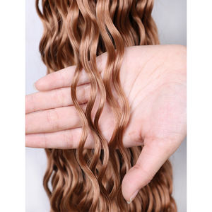 Vente en gros Kannekalon pour <span class=keywords><strong>Freetress</strong></span> Twist Tressage synthétique Tresses au crochet Extensions de cheveux Vague profonde En vrac Crochet Cheveux Tresse - Product Image 5