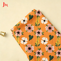 Rouleau de tissu en coton biologique mousseline popeline uni imprimé floral doux et tendance pour vêtements