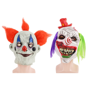 Disfraz <span class=keywords><strong>de</strong></span> Halloween <span class=keywords><strong>payaso</strong></span> tocado disfraz divertido peinado máscara <span class=keywords><strong>de</strong></span> látex - Product Image 2