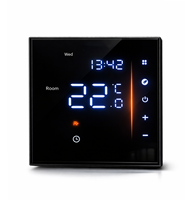 Termostato Inteligente LED de Pared AC601 para Calefacción por Suelo Radiante con Programación Semanal y Conectividad WiFi