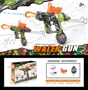 Nuova Pistola ad Acqua Elettrica Potenziata a Lunga Gittata con Spray e LED per Giochi Estivi in Piscina per Bambini e Adulti - Product Image 3
