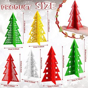 Adorno Navideño de Madera Calado, Set 3D de Variados Colores, Decoración Festiva Autoportante - Product Image 4
