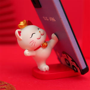 Soporte creativo para teléfono móvil con diseño de gato, adorno festivo para días festivos, regalo para familiares y amigos. - Product Image 1