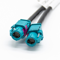 Cable de Alta Velocidad de Datos HSD de 4 Pines, Hembra a Hembra, Código Z, para Cámara LVDS Automotriz