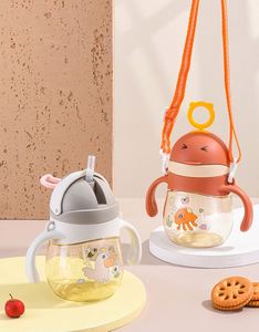 Tazza di acqua per bambini con paglia portatile per bambini di un anno-vecchio bambino scala tazza di acqua potabile per bambini - Product Image 5