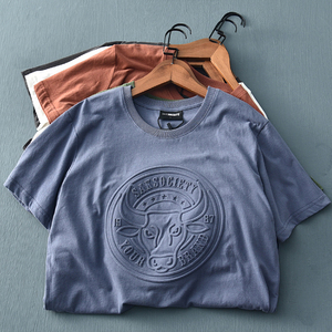 Fashion <strong>Tee</strong> Men Organic Cotton <strong>White</strong> Unisex <strong>Plain</strong> Graphic Custom Embossed T Shirt Women - Product Image 1