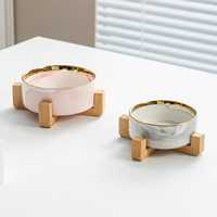 Gamelle moderne Morandi surélevée en céramique pliable pour chat, protection orthopédique du cou, qualité alimentaire, antidérapante, pour chats et petits chiens