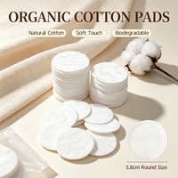 Prix en gros - Coton démaquillant naturel biologique - Coton démaquillant jetable - Tampons de coton pour les soins personnels et les salons de beauté