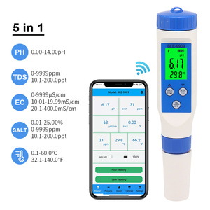 เครื่องวัดค่า <span class=keywords><strong>pH</strong></span> บลูทูธ5 in 1อุปกรณ์วัดค่า <span class=keywords><strong>pH</strong></span> อัจฉริยะบลูทูธมัลติฟังก์ชันใหม่ล่าสุด BLE-9909 - Product Image 3