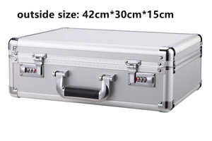 Caja de <span class=keywords><strong>Herramientas</strong></span> de aluminio multifuncional, maletín duro con marco de Metal, caja de almacenamiento, maletín resistente y duradero para ordenador portátil - Product Image 6