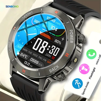 SENBONO S81PRO Smartwatch Unisex con Linterna LED OLED, Resistencia al Agua IP68, Contesta Llamadas, Batería de Larga Duración, Monitor de Actividad para iOS y Android