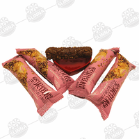 Venta al por mayor Halal Sólido Cepillado Galletas Chocolate Nuez Leche Sabor Bar Grano Snacks embalaje a granel Grano Snacks