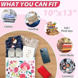 Sacs d'expédition en polyéthylène à imprimé botanique, sacs d'expédition imperméables et résistants aux déchirures pour l'emballage de détail - Product Image 5