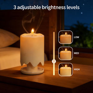 เครื่องกระจายกลิ่นหอมรุ่นใหม่ ดีไซน์ทันสมัย ไม่ใช้น้ำ ใช้กับน้ำมันหอมระเหย แบบเนบิวไลเซอร์ รูปลักษณ์สวยงาม พร้อมเทียนหอม - Product Image 5