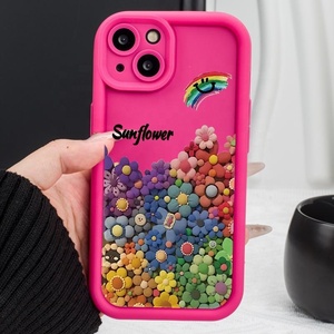 Đầy màu sắc hoa cụm TPU trường hợp điện thoại cho Iphone 17 Pro Max đôi mắt thiên thần in mô hình trường hợp điện thoại cho <span class=keywords><strong>Android</strong></span> mô hình - Product Image 4