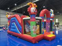 Château gonflable de rebond de videur de videur gonflable commercial combiné pour des locations de partie de maison sauteuse pleine d'entrain de cavalier d'enfants