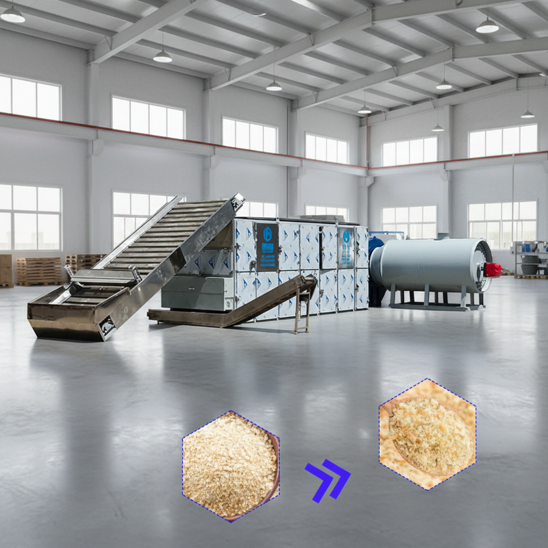 Sardine Bread Crumbs Drying Machine Artemisia