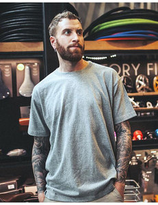 中国制造商T恤批发最新设计100%棉休闲T恤定制丝网印刷徽标男士T恤 - Product Image 4